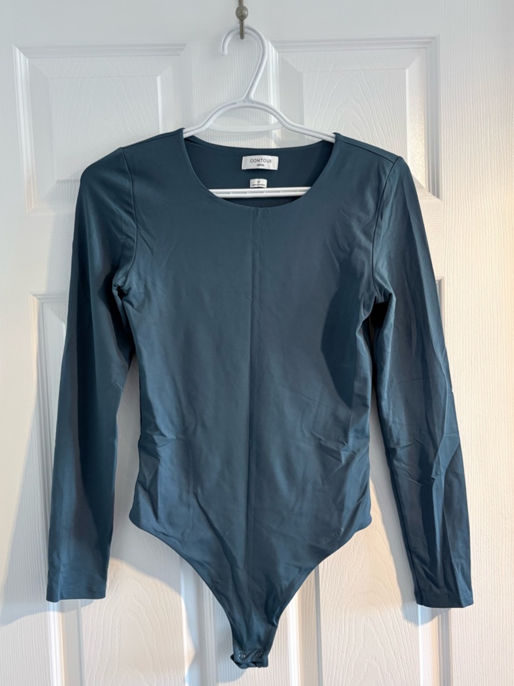 Aritzia Babaton Long-Sleeve Bodysuit in Teal
